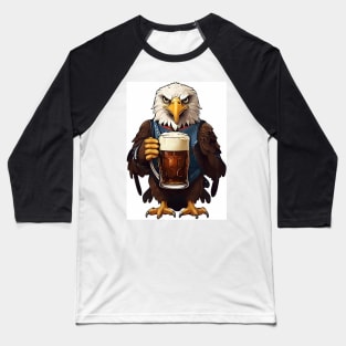 EAGLE AND BEER Baseball T-Shirt
